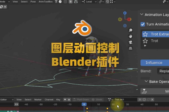 Blender图层控制动画插件：Animation Layers V2.1.8.4-喵星资源网