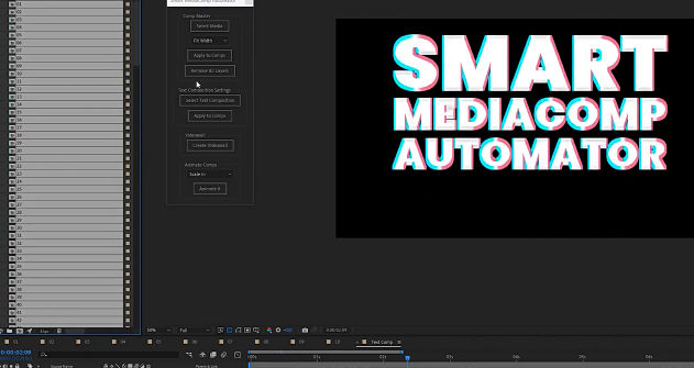 AE图片批量自动放入不同合成动画脚本 Aescripts Smart MediaComp Automator V1.0附使用教程-喵星资源网