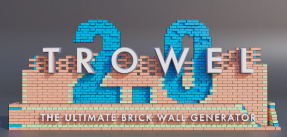 Blender砖墙面建筑砖块生成器插件Trowel V2.2 – The Ultimate Brick Wall Generator-喵星资源网