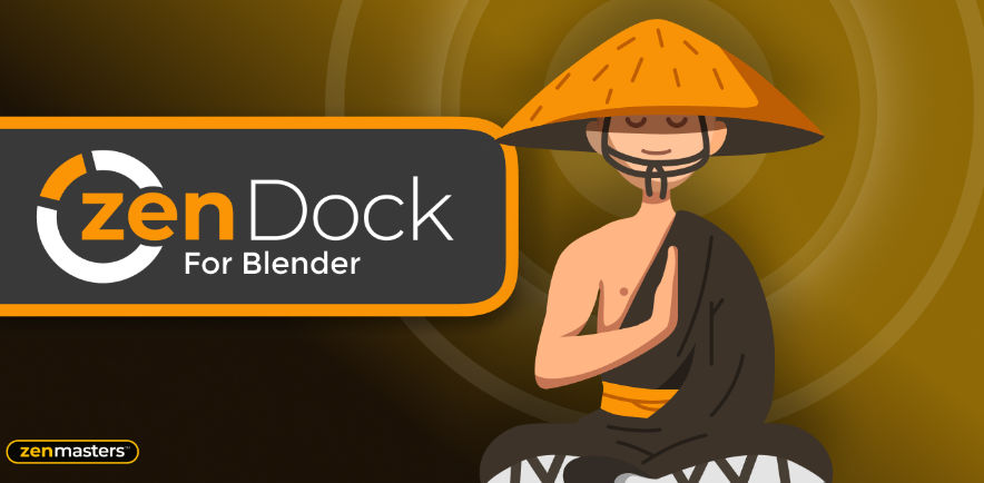 Blender自定义功能按钮插件 Zen Dock V1.1.1-喵星资源网