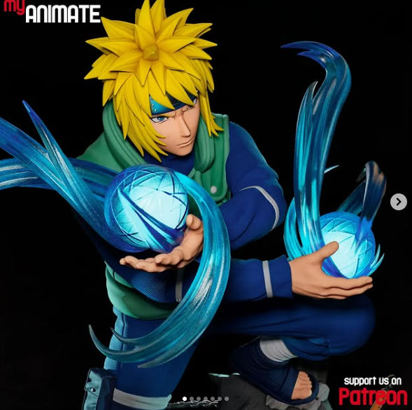 波风水门《火影忍者》动漫卡通角色雕刻手办3D打印模型Minato from Naruto – (STL for 3D Printing)-喵星资源网