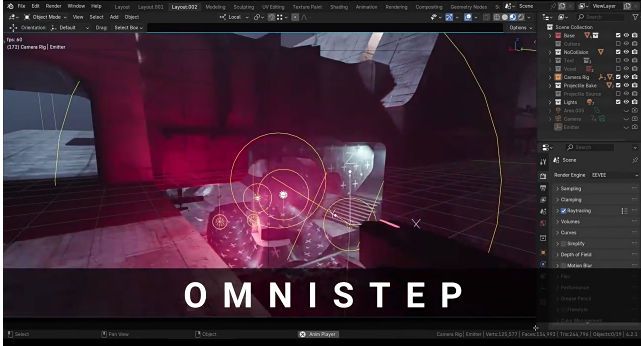 Blender第一人称视角移动交互动画控制插件 OmniStep V1.1.0-喵星资源网