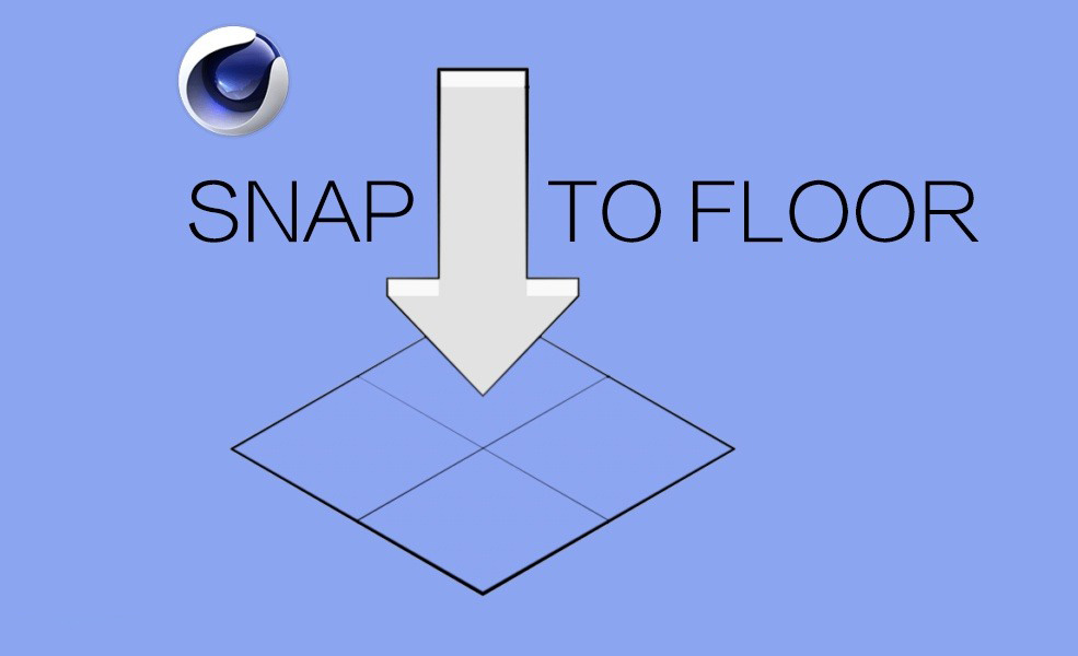 C4D插件 地面吸附对齐 Snap To Floor 1.5 for Cinema 4D R15-2023 Win/Mac-喵星资源网