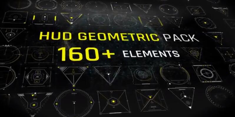 AE/PR全息科技界面HUD图形动画模板-喵星资源网