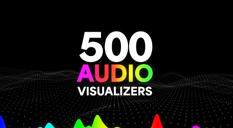 AE模板 500种创意音频可视化图形主题包装宣传动画 Audio Visualizers Pack-喵星资源网