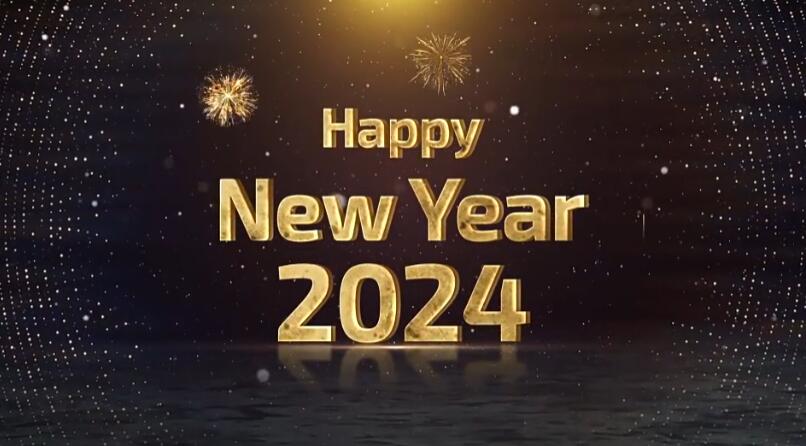 AE模板 三维10秒数字倒计时2024新年快乐片头 New Year Countdown-喵星资源网