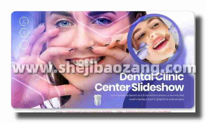 AE模版 牙科宣传视频After Effects模板 Dental Clinic Center Slideshow-喵星资源网