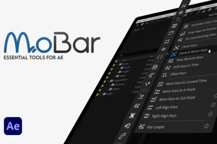 AE脚本 50多个可提高效率的快捷命令工具箱 MoBar V2.1.11+使用教程-喵星资源网