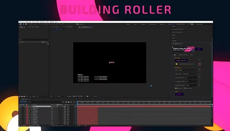 AE脚本 快速生成电影片尾文字标题动画 Credits Roller v1.2.1 + 使用教程-喵星资源网