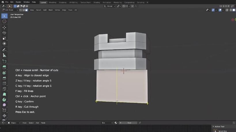 Blender N边面切割建模插件Face Cutter V1.10.0-喵星资源网