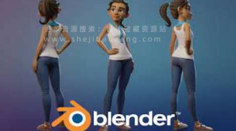 Blender人物角色建模完整教程：Stylized Character Workflow-喵星资源网