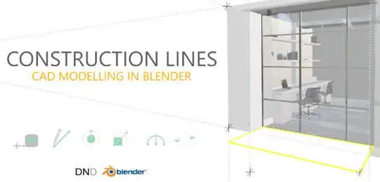 Blender插件 CAD风格施工线建模工具 Construction Lines 0.9.6.6+使用教程-喵星资源网