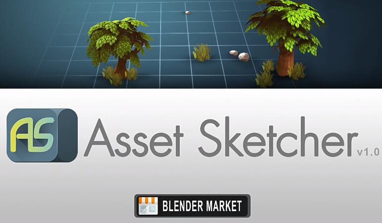 Blender插件 三维场景模型绘制生成器 Asset Sketcher v2.0.4-喵星资源网