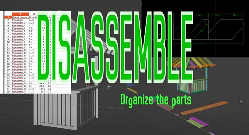 Blender插件 三维模型拆分整理 Disassembler-喵星资源网