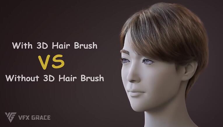 Blender插件 三维毛发笔刷头发制作 3D Hair Brush V4.4.1-喵星资源网