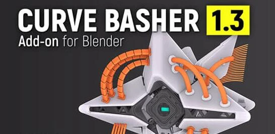 Blender插件 三维电缆曲线链接生成器 Curve Basher V1.3.7-喵星资源网