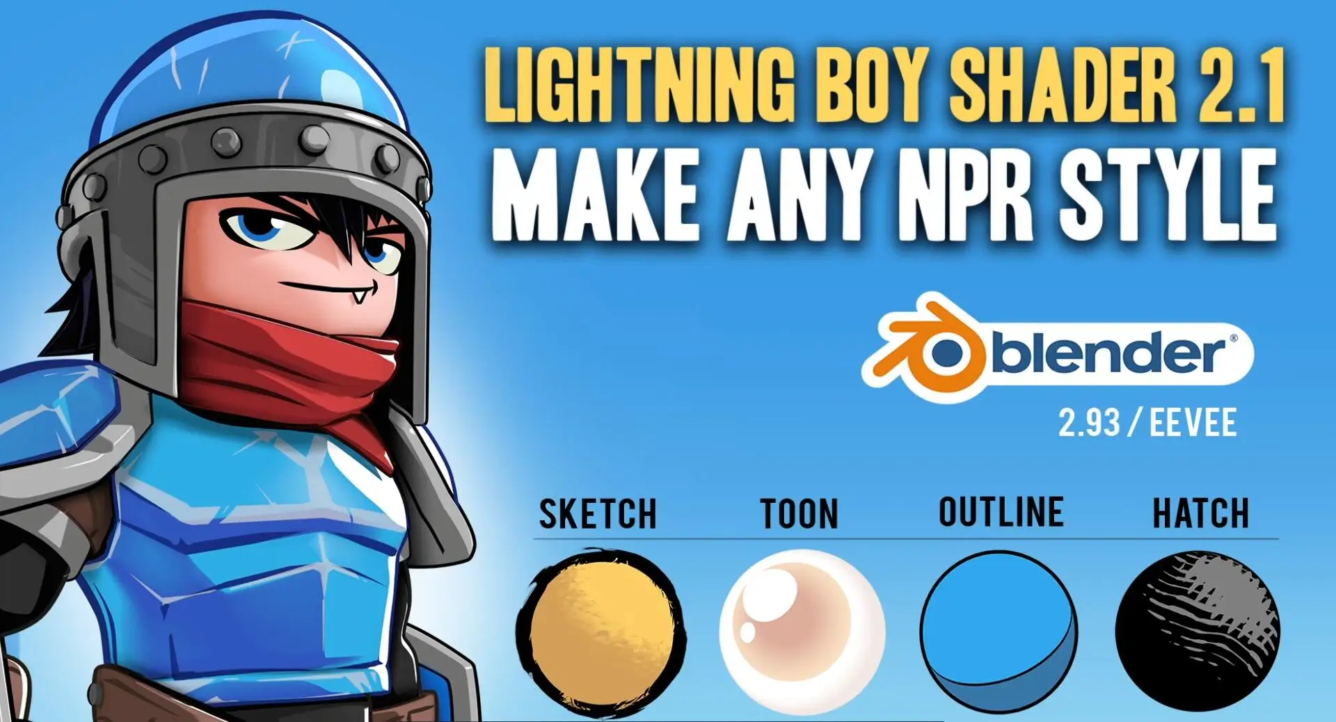 Blender插件 卡通风格高效着色器 Lightning Boy Shader V2.1.4-喵星资源网