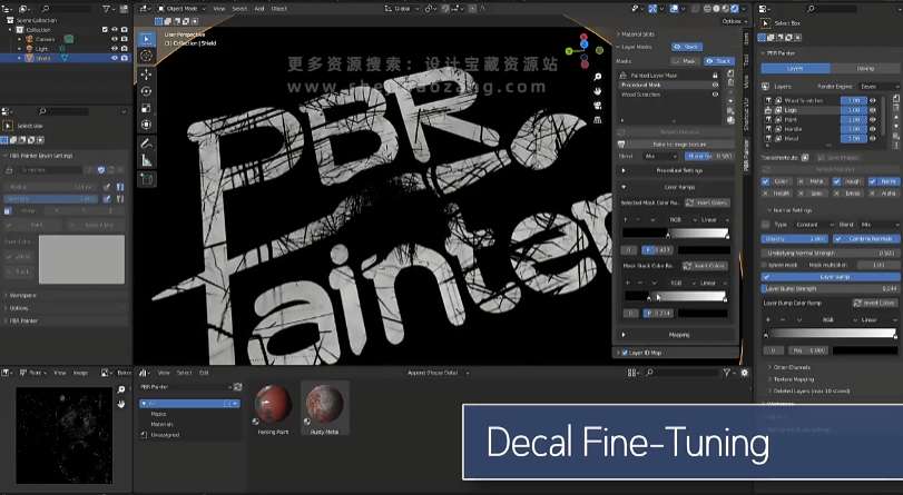 Blender插件 多通道PBR材质纹理绘制工具 PBR Painter V2.4.11-喵星资源网