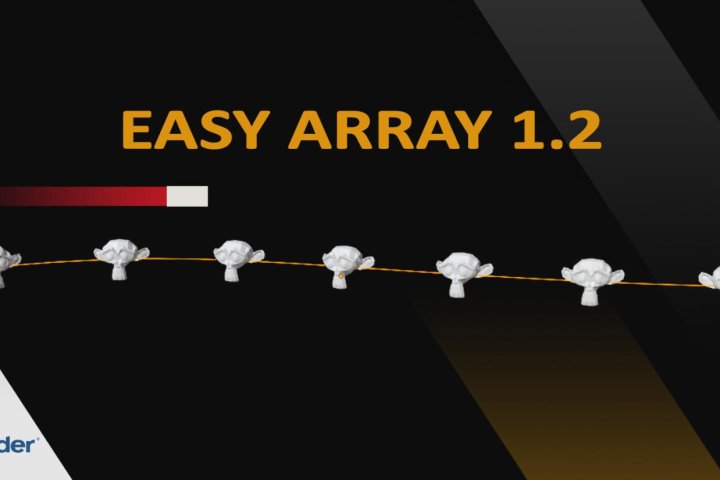 Blender插件 快速制作物体阵列分布效果 Easy Array v1.2.0-喵星资源网