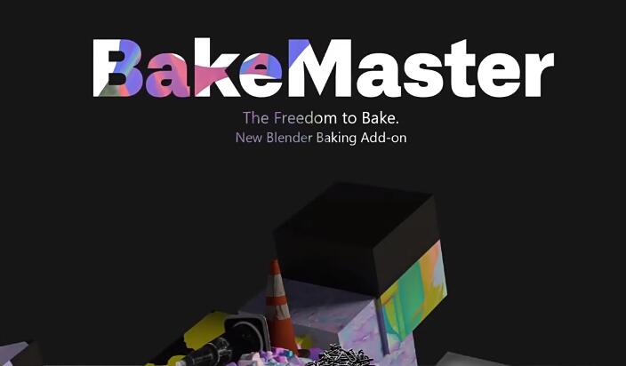 Blender插件 快速烘焙PBR贴图材质工具 Bakemaster Full V2.5.2-喵星资源网