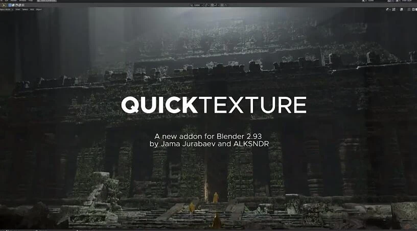 Blender插件 快速纹理材质一键贴图 QuickTexture 2023 V1.0 for Blender 3.5-喵星资源网