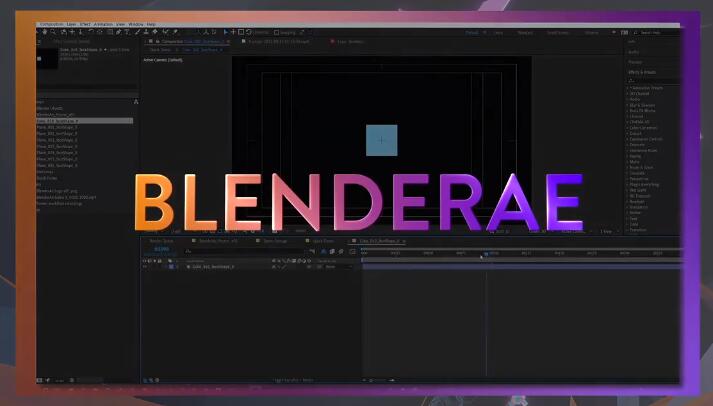 Blender插件 把Blender场景数据3D对象联动到AE软件 BlenderAe V1.4.5 Win/Mac-喵星资源网