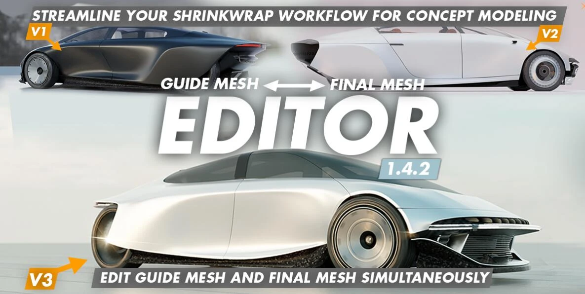 Blender插件 曲线硬面建模 Guide Mesh – Final Mesh Editor v1.4.1-喵星资源网