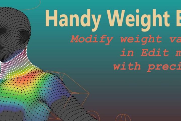 Blender插件 模型权重编辑 Handy Weight Edit V1.2.2-喵星资源网