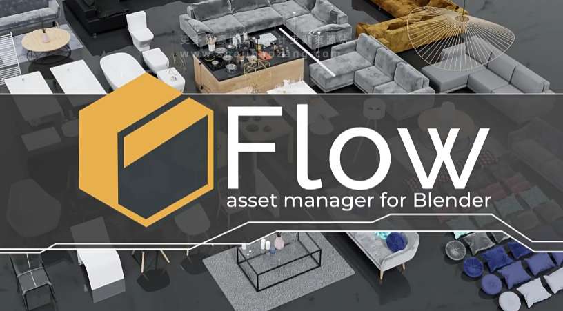 Blender插件 模型预设管理器+预设库 Flow V4.0.2 – The Next-Level Asset Manager+Basic Nature Pack-喵星资源网