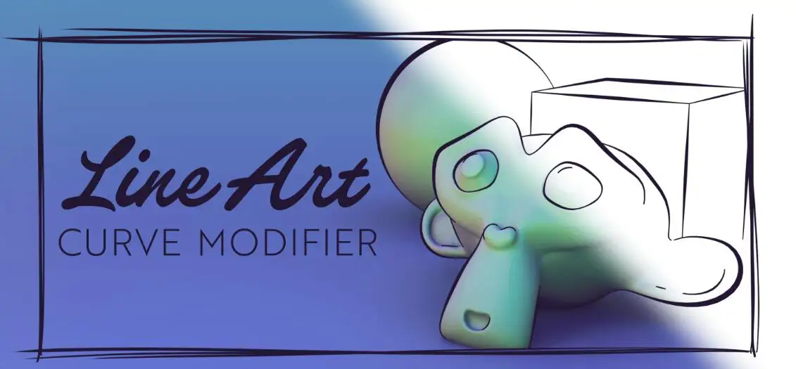 Blender插件 线条艺术曲线修改器 Line Art Curve Modifier v1.1-喵星资源网