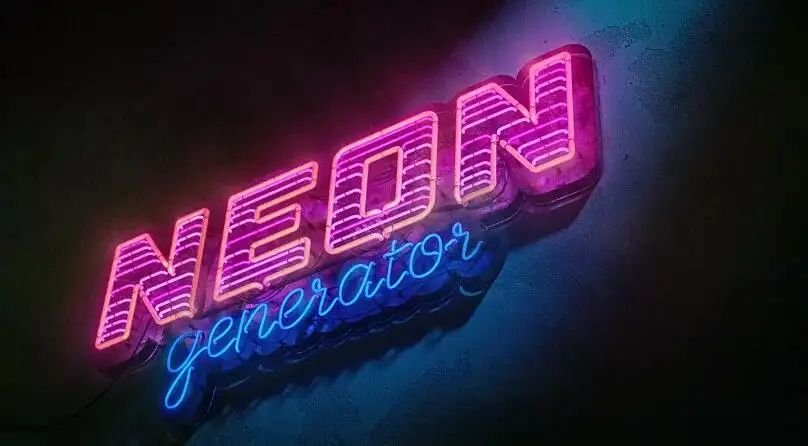 Blender插件 霓虹灯发光特效生成器 Neon Generator-喵星资源网