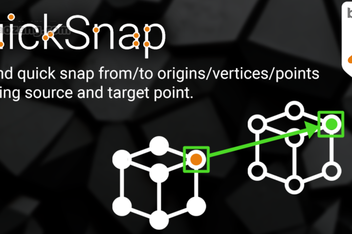 Blender插件-QuickSnap v1.2.5对象/顶点/原点捕捉/对齐吸附实用插件-喵星资源网