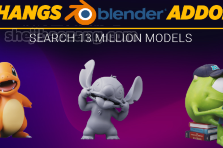 Blender插件-Thangs V0.2.2在线免费导入1400万个免费3D模型-喵星资源网