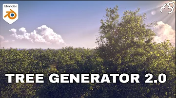 Blender插件-Tree Generator V2 三维绿植树木植物生成器-喵星资源网