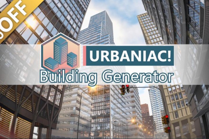 Blender插件Urbaniac一键程序化生成逼真的城市建筑环境Building Generator V0.25 Early Access-喵星资源网