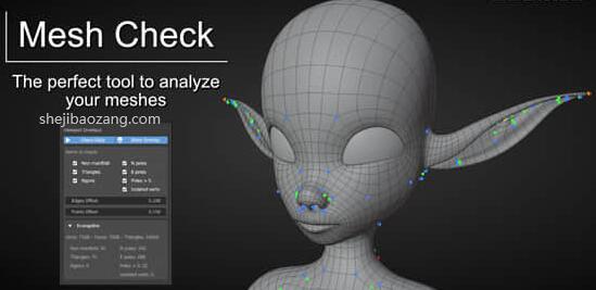 Blender模型检测优化插件 Mesh Check GPU Edition V0.3.0-喵星资源网