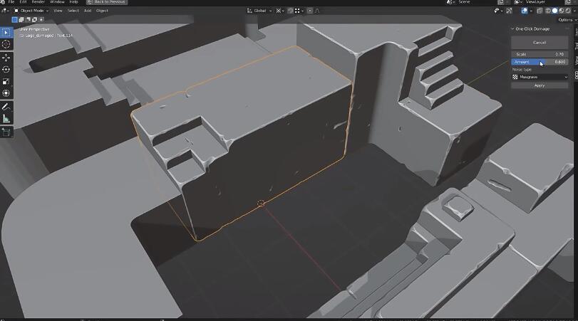 Blender模型破损老旧效果插件 OCD (One Click Damage) V1.8.0-喵星资源网