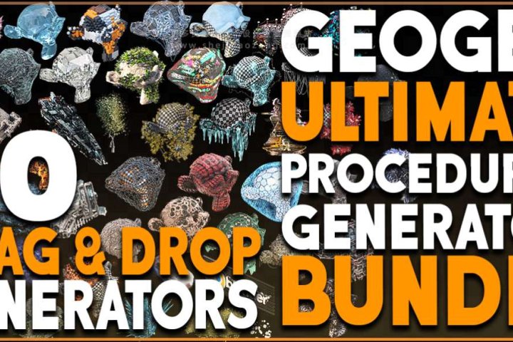 Blender资产 Bp Geogen Ultimate Generators BundleBlender-喵星资源网