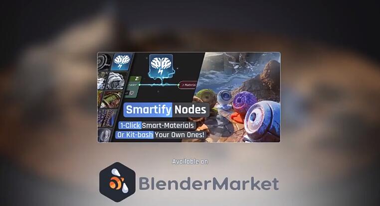 Blender预设 智能特效材质预设资产 Smartify Nodes V1.03-喵星资源网