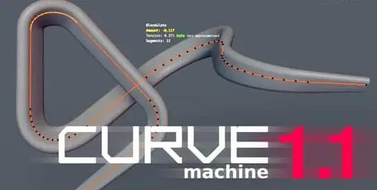 CURVEmachine 1.1 – Blender插件拐角曲线节点编辑器-喵星资源网