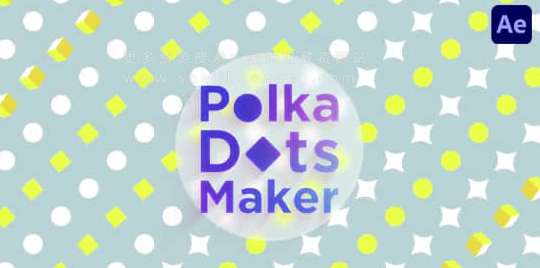 MG动画圆点矩阵排列AE脚本效果生成-Polka Dots Maker v1.2+使用教程-喵星资源网